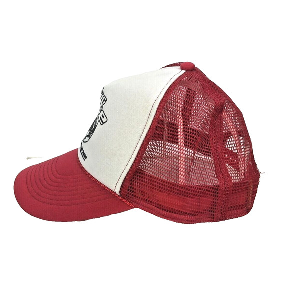Vintage Otto Snapback Mesh Hat The Big Tease Truckers Cap Red White 39-169 - Picture 5 of 7